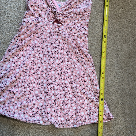 Francesca’s Blue Rain Floral Mini Dress - Picture 7 of 10